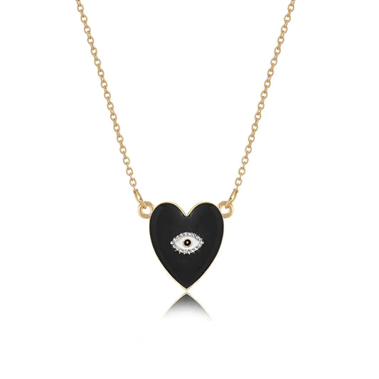 Heart-Shaped Diamond Necklace