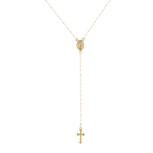 Cross Tassel Necklace