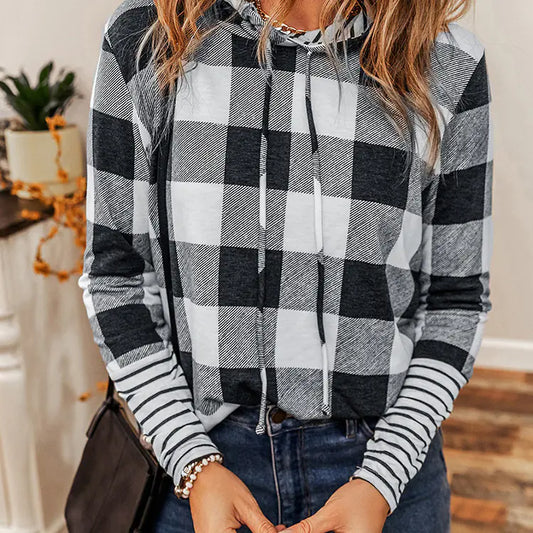 Lucy's Plaid Stitch Hoodie