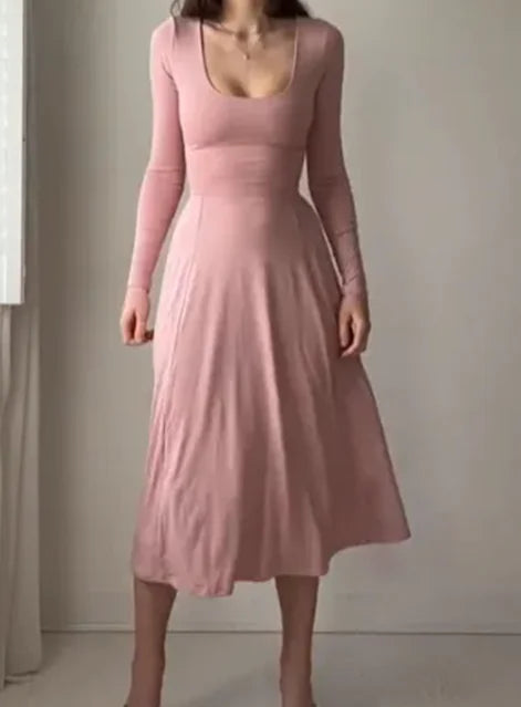 Elegant Long Sleeves Dress