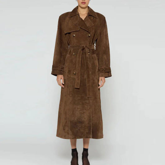 Double Collar Long Coat