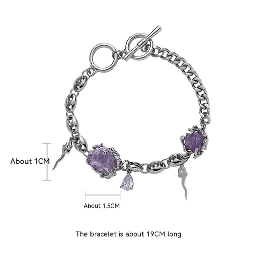 Purple Glacier Necklace